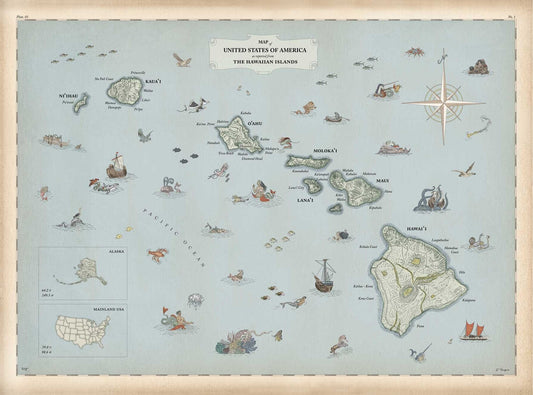 HAWAIIAN ISLANDS MAP - Lauren Trangmar