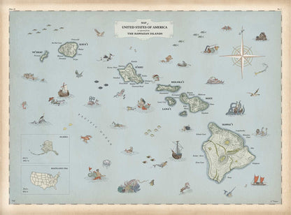 HAWAIIAN ISLANDS MAP - Lauren Trangmar