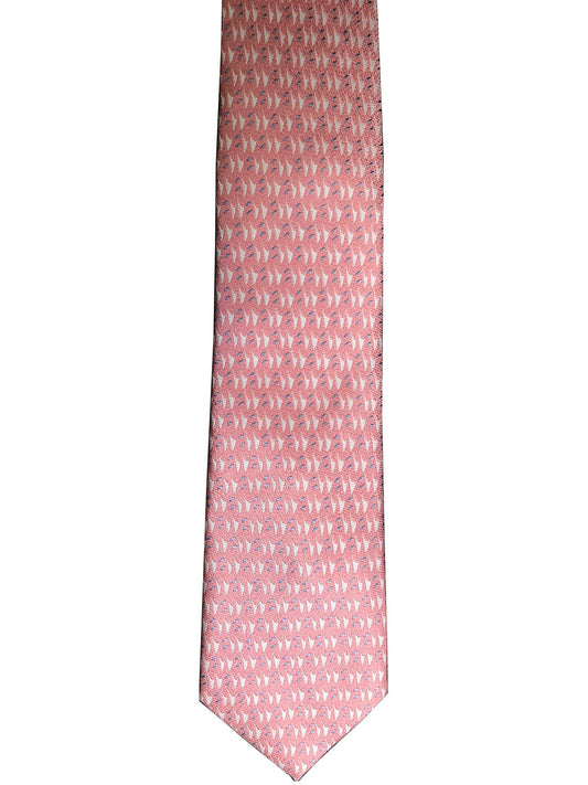 Hawaiian Voyage Salmon Modern Tie