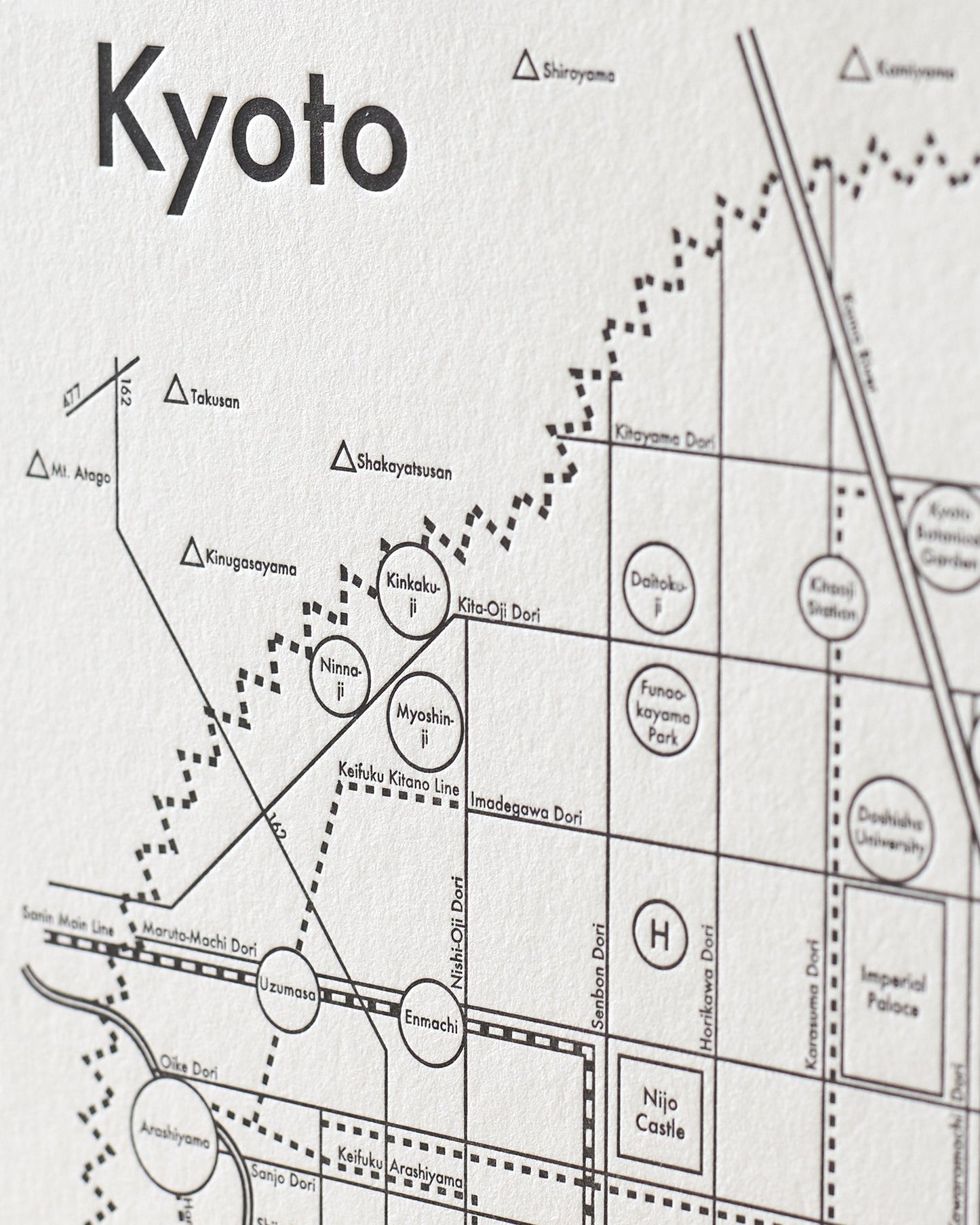 Kyoto Letterpress Print