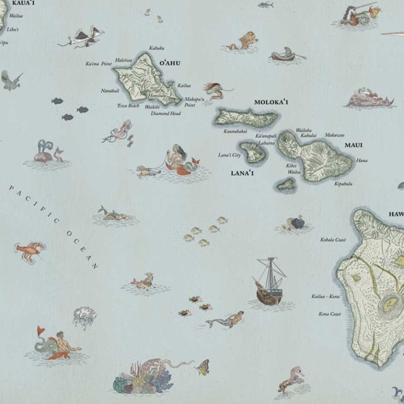 HAWAIIAN ISLANDS MAP - Lauren Trangmar