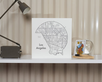 Los Angeles Letterpress Print
