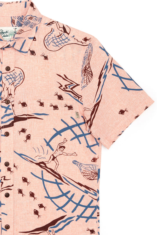 Net Fisher Linen Salmon