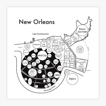 New Orleans Letterpress Print