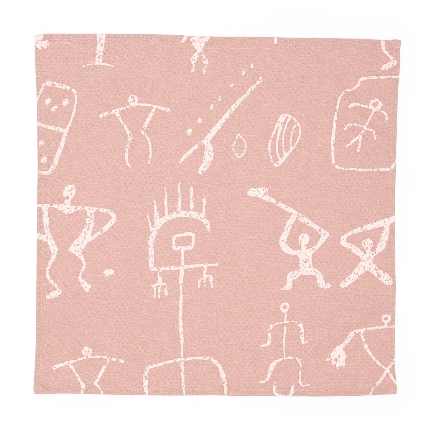 Petroglyph Linen Napkin Set - Blush