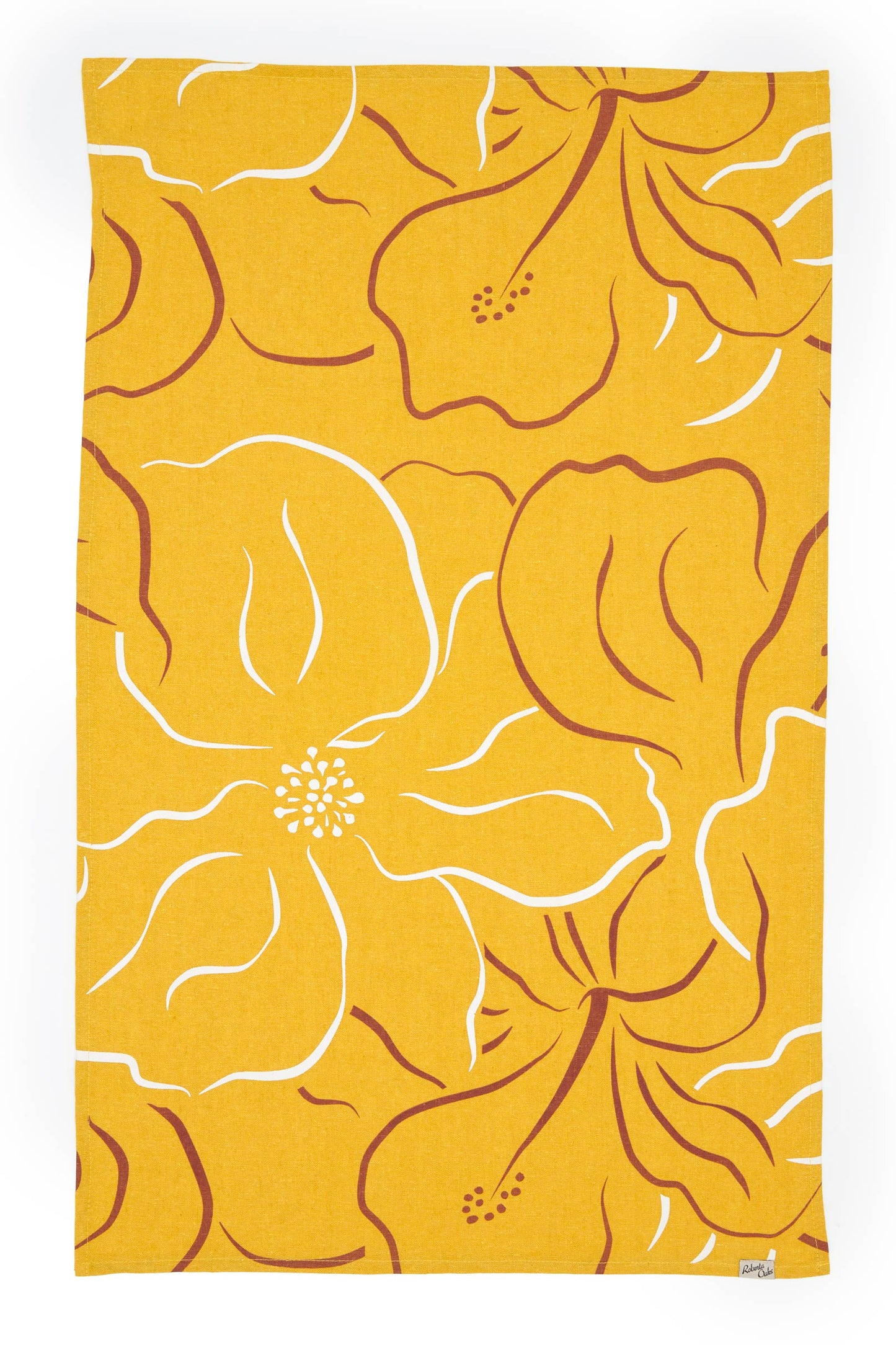 Waialua Linen Tea Towel - Curry