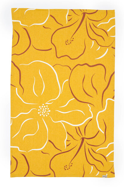 Waialua Linen Tea Towel - Curry