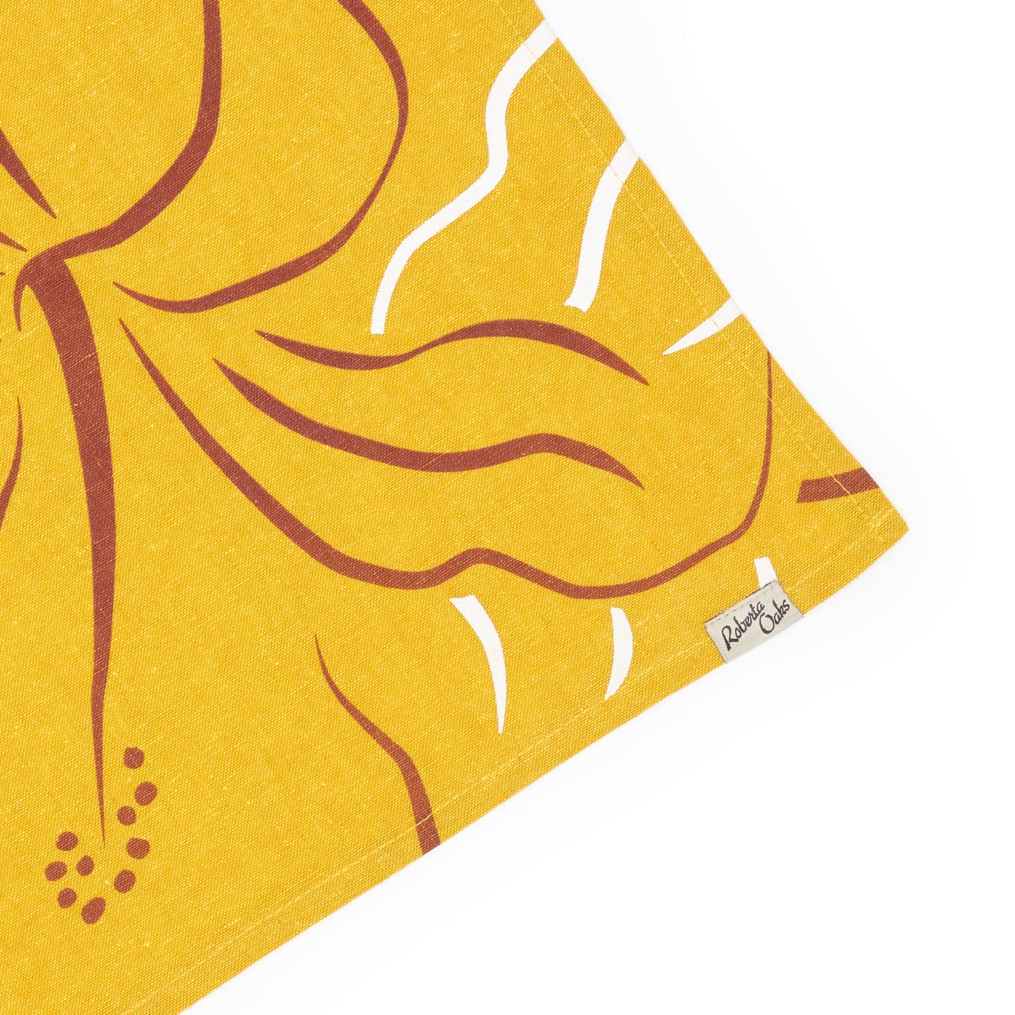 Waialua Linen Tea Towel - Curry