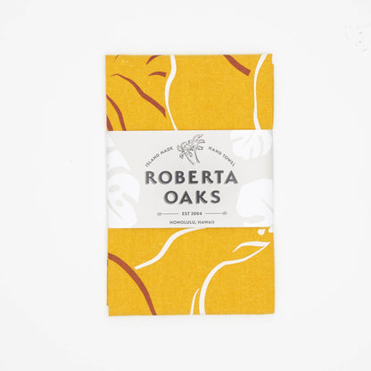 Waialua Linen Tea Towel - Curry