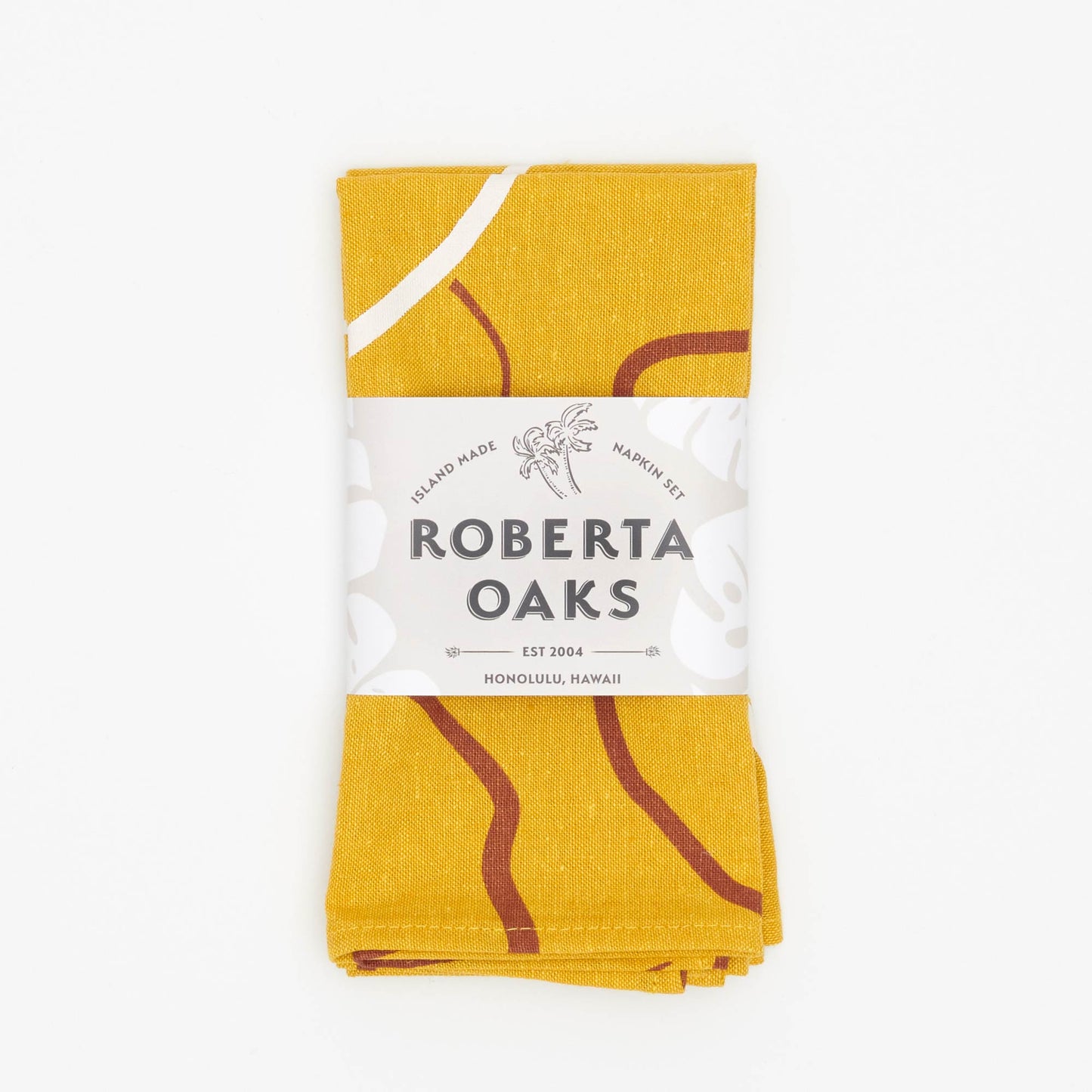 Waialua Linen Napkin Set - Curry