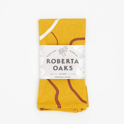 Waialua Linen Napkin Set - Curry