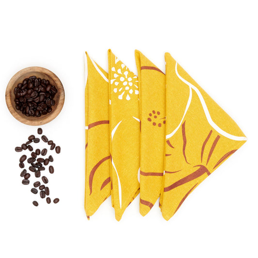 Waialua Linen Napkin Set - Curry