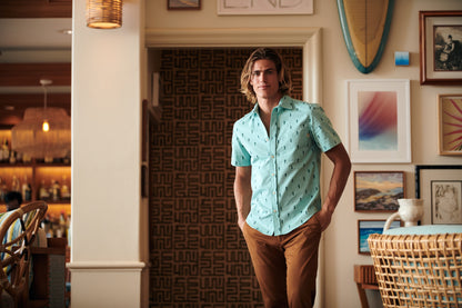 Pineapple Green Chambray