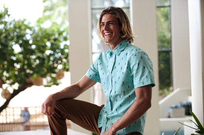 Pineapple Green Chambray