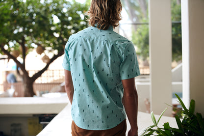 Pineapple Green Chambray