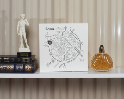 Rome Letterpress Print