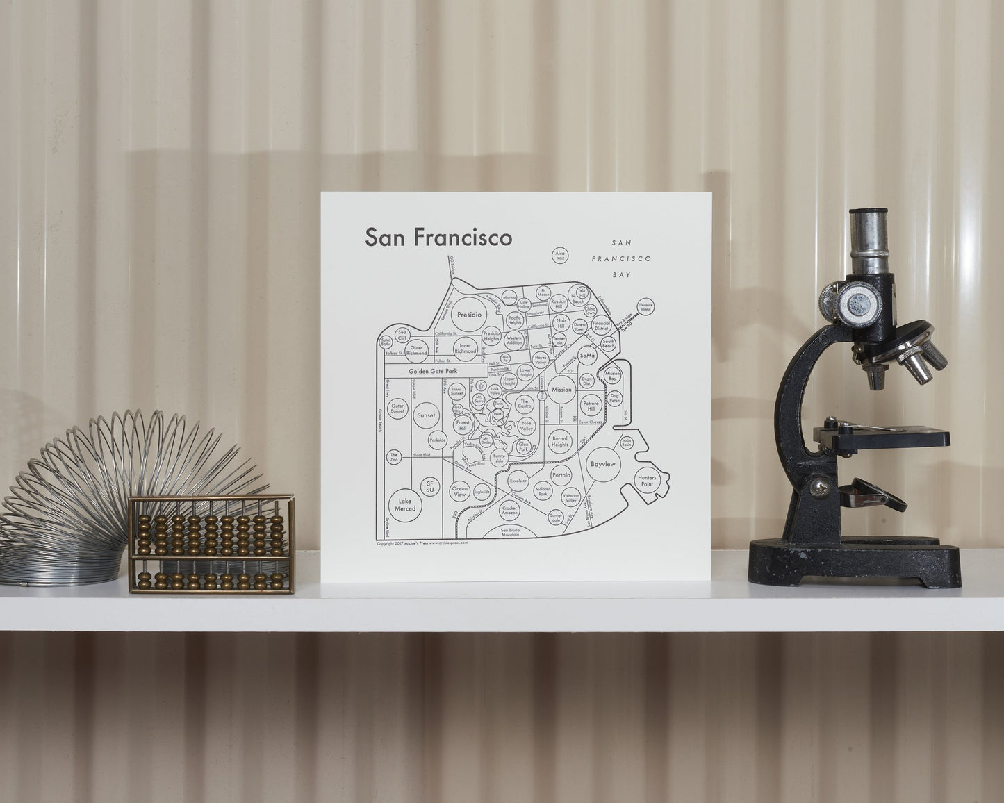 San Francisco Letterpress Print