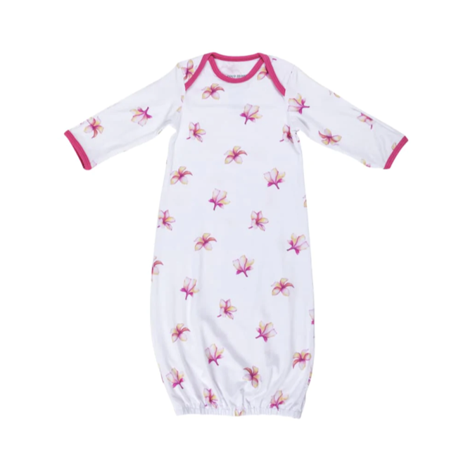 Plumeria Layette Gown - One Size