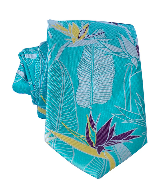 Bird of Paradise Teal Modern