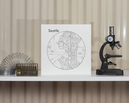 Seattle Letterpress Print