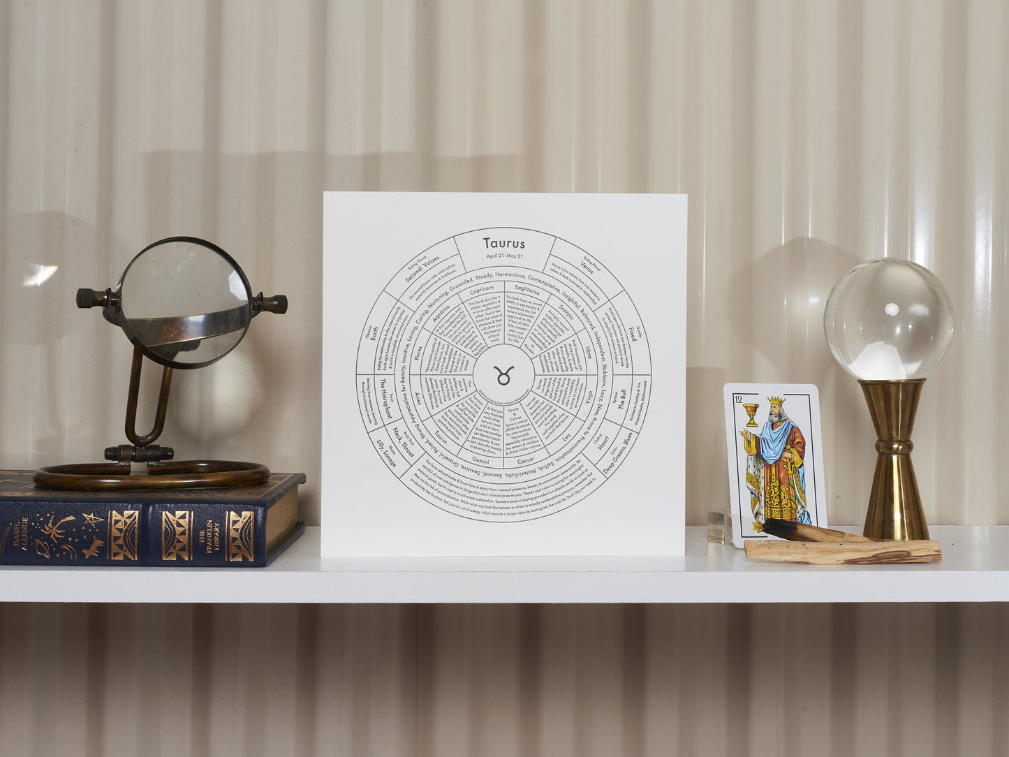Taurus Letterpress Print