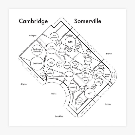 Cambridge & Somerville Letterpress Print
