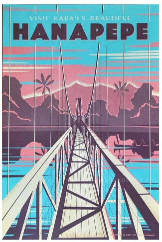 Hanapepe Travel Print by Nick Kuchar