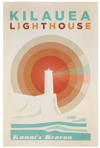 Kilauea Lighthouse Travel Print by Nick Kuchar