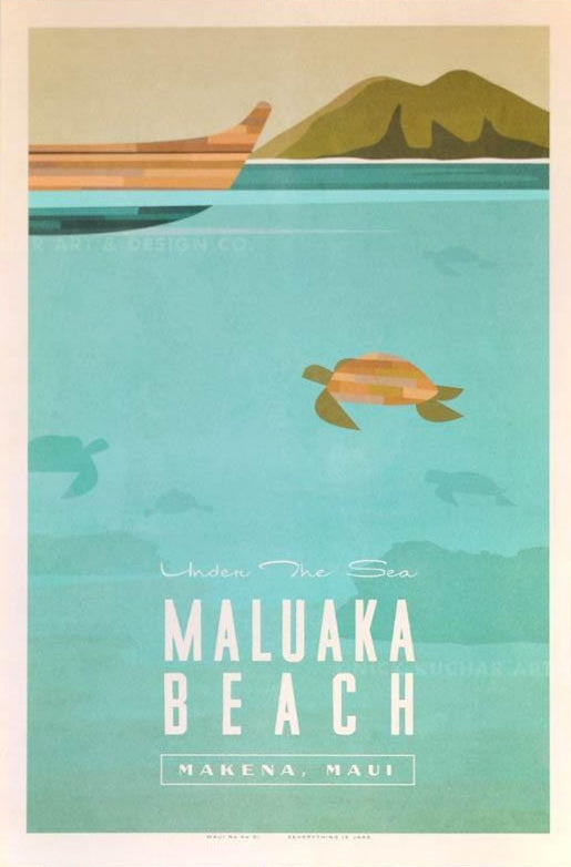 Maluaka Travel Print by Nick Kuchar