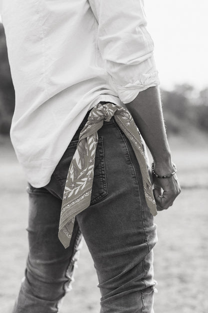 Bandana Sammie Blue + White