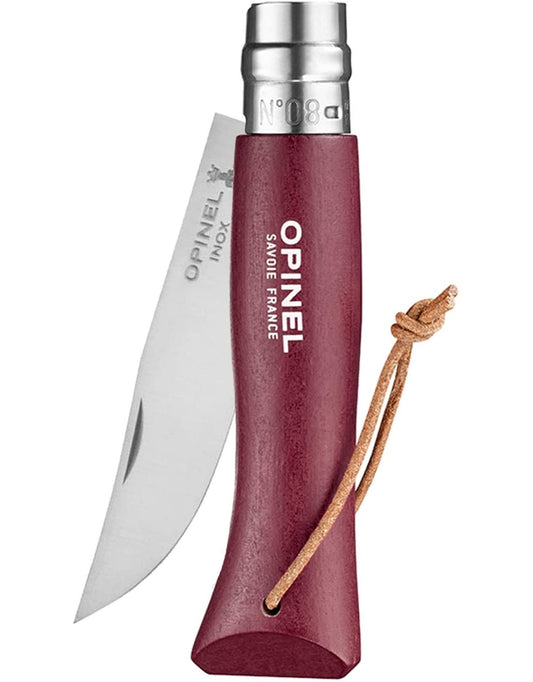 NO. 8 Colorama Folding Knife - Burgandy