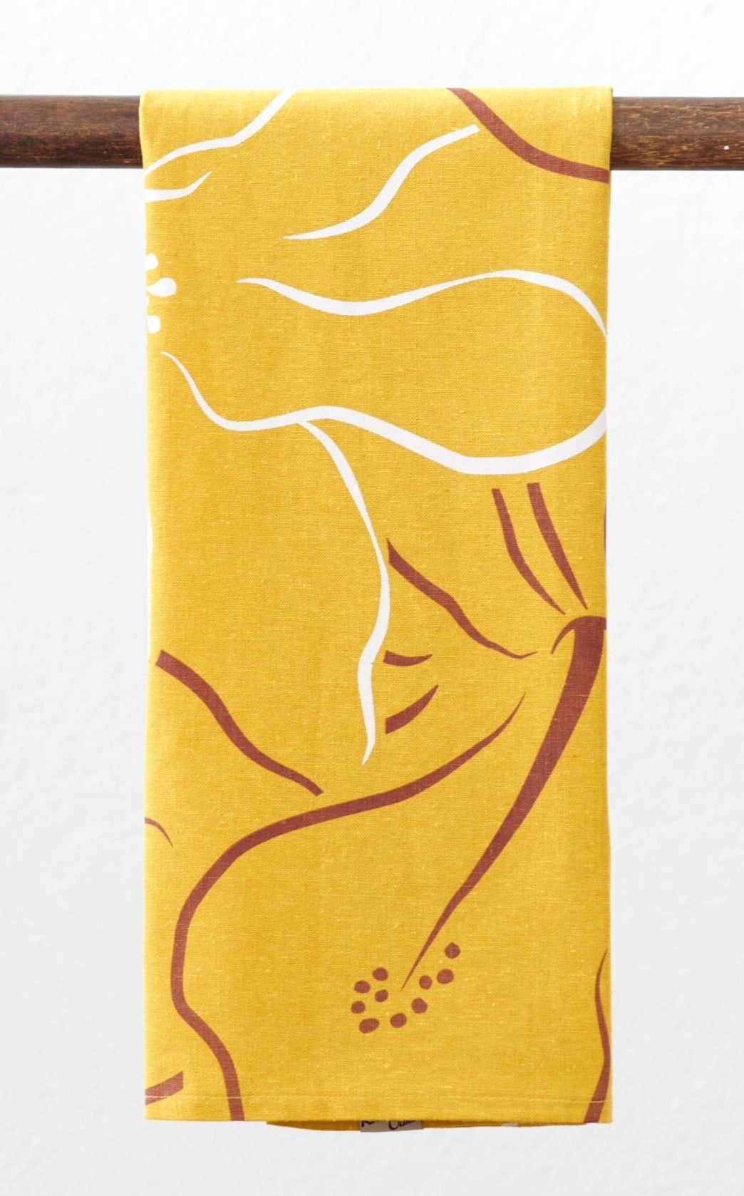 Waialua Linen Tea Towel - Curry